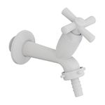 TORNEIRA TANQUE ABS CROSS 10CM COM BICO 1/2 - 3/4 BRANCO 300000455 TIGRE