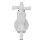 TORNEIRA TANQUE ABS CROSS 10CM COM BICO 1/2 - 3/4 BRANCO 300000455 TIGRE