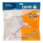 TORNEIRA TANQUE ABS CROSS 10CM COM BICO 1/2 - 3/4 BRANCO 300000455 TIGRE