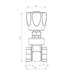 REGISTRO DE GAVETA 3/4 C-50 1509 1545 PEVILON