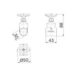REGISTRO DE GAVETA EUROPA DN20 3/4 DOCOL
