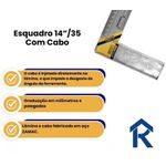 ESQUADRO ALUMÍNIO ZAMAK 14" 35CM 626014 MOMFORT