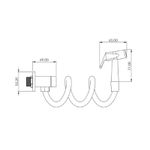 DUCHA HIGIENICA GATILHO METAL PIAZZA 1/4V. C-26 3007 19388 PEVILON