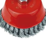 ESCOVA DE AÇO TIPO COPO TORCIDA M14 100MM 319,0022 ROCAST