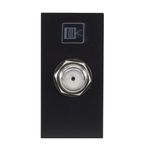 TOMADA MÓDULO HABITAT BLACK ANTENA DE TV COAXIAL 75 OHMS 4042 FAME