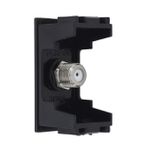 TOMADA MÓDULO HABITAT BLACK ANTENA DE TV COAXIAL 75 OHMS 4042 FAME