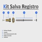REPARO SALVA REGISTRO COM ACABAMENTO E CANOPLA VEDANTE C-50 103719 RAINHA METAIS