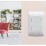 CONJUNTO ARIA 2 INTERRUPTORES SIMPLES 6A 250V 57241/040 TRAMONTINA