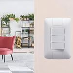 CONJUNTO ARIA 3 INTERRUPTOR SIMPLES 6A 250V 57241/070 TRAMONTINA