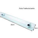 KIT BANHEIRO RETO DE VIDRO KR INCOLOR 665 VMEX
