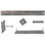 KIT BANHEIRO RETO DE VIDRO KR CIMENTO QUEIMADO 279530 VMEX