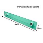 KIT BANHEIRO RETO DE VIDRO KR VERDE-TV 668 VMEX