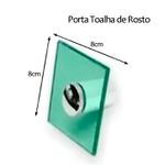 KIT BANHEIRO RETO DE VIDRO KR VERDE-TV 668 VMEX