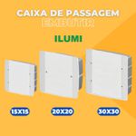 CAIXA DE PASSAGEM EMBUTIR 15X15 620636 ILUMI