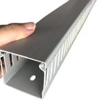 CANALETA ABERTA PVC 50X50X2 METROS SEM DIVISÓRIA CINZA 19098 ILUMI