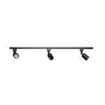 KIT TRILHO DIRECT LED 3000K BIVOLT PRETO 65090231 TASCHIBRA