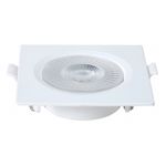 SPOT LED 5W QUADRADO EMBUTIR 9X9 ALLTOP MR16 3000K BIVOLT BRANCO 8356 TASCHIBRA 
