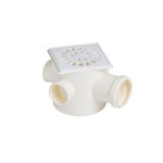 CAIXA SIFONADA QUADRADA BRANCA 100 X 100 X 50 0904 KRONA