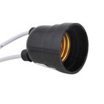 SOQUETE TERMOPLÁSTICO COM RABICHO E-27 RADIAL