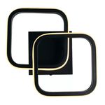 PLAFON LED VILLAGE SQUARE 10W 3000K BIVOLT PRETO TASCHIBRA