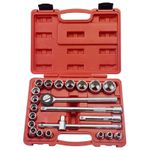 JOGO SOQUETE ESTRIADO 1/2" 8 A 32MM 22 PEÇAS 17361 HALTEN