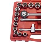 JOGO SOQUETE ESTRIADO 1/2" 8 A 32MM 22 PEÇAS 17361 HALTEN