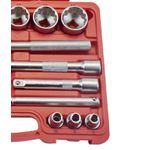 JOGO SOQUETE ESTRIADO 1/2" 8 A 32MM 22 PEÇAS 17361 HALTEN