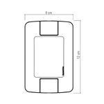 PLACA ARIA 4X2 1 POSTO HORIZONTAL 57203/004 TRAMONTINA