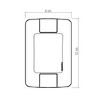 PLACA ARIA 4X2 3 POSTOS 57203/007 TRAMONTINA