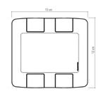 PLACA ARIA 4X4 4 POSTOS 57203/026 TRAMONTINA