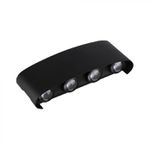 ARANDELA LED YORI 2F 8W 3000K BIVOLT PRETO 2707 MB-LED