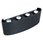 ARANDELA LED YORI 2F 8W 3000K BIVOLT PRETO 2707 MB-LED