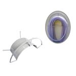 SUPORTE METAL PARA MANGUEIRA FIXO MEIA LUA 19X18X45CM 847 METALÚRGICA DRAGÃO