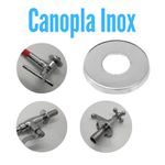 CANOPLA INOX PARA TORNEIRA ÚNICO (G) 02079 ARAÚJO METAIS