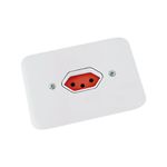 TOMADA POLLAR VERM. 2P+T 20A 250V BRANCO 1901376 RADIAL