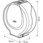 PORTA PAPEL HIGIÊNICO ABS MODELO 1 HPPH1 JAPI