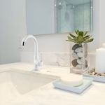 TORNEIRA LAVATÓRIO BICA MÓVEL QUARTZO 1/4V. BRANCO 2990 HERC