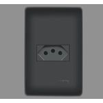TOMADA PADRÃO HABITAT BLACK 2P+T 10A 250V 4052 FAME
