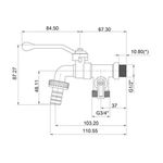 TORNEIRA MÁQUINA DE LAVAR METAL 3/4" TATOOLS