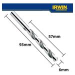BROCA AÇO RÁPIDO 6MM IW1258 IRWIN