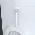 VÁLVULA MICTÓRIO COM CANOPLA E FLEXÍVEL 30CM BRANCO BLUKIT
