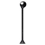 VÁLVULA MICTÓRIO COM CANOPLA E FLEXÍVEL 30CM BLACK BLUKIT