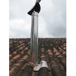 CHAMINÉ 15 CM DE DIÂMETRO MÉDIO 1 METRO 1599 METALÚRGICA DRAGÃO