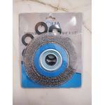 ESCOVA DE AÇO CIRCULAR PARA ESMERIL 6"X3/4"X1/2" 14789 AQUATOOLS