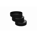 BOLSA EXCÊNTRICA PARA SAÍDA VASO SANITÁRIO 4" PRETO BS12/AS ASTRA