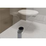 BOLSA EXCÊNTRICA PARA SAÍDA VASO SANITÁRIO 4" PRETO BS12/AS ASTRA
