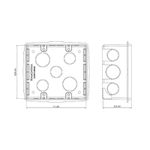 CAIXA DE LUZ EMBUTIR PVC AMARELA 4X4 57500/042 TRAMONTINA