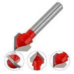 FRESA PARA TUPIA RASGO EM "V" 1/2"X1/4" 91,0005 ROCAST