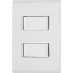 CONJUNTO LIZ 2 INTERRUPTORES SIMPLES 10A 250V 57170 TRAMONTINA