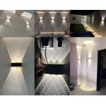 ARANDELA LED YORI 2F 4W 4000K BIVOLT PRETO 520,0030 NOLL